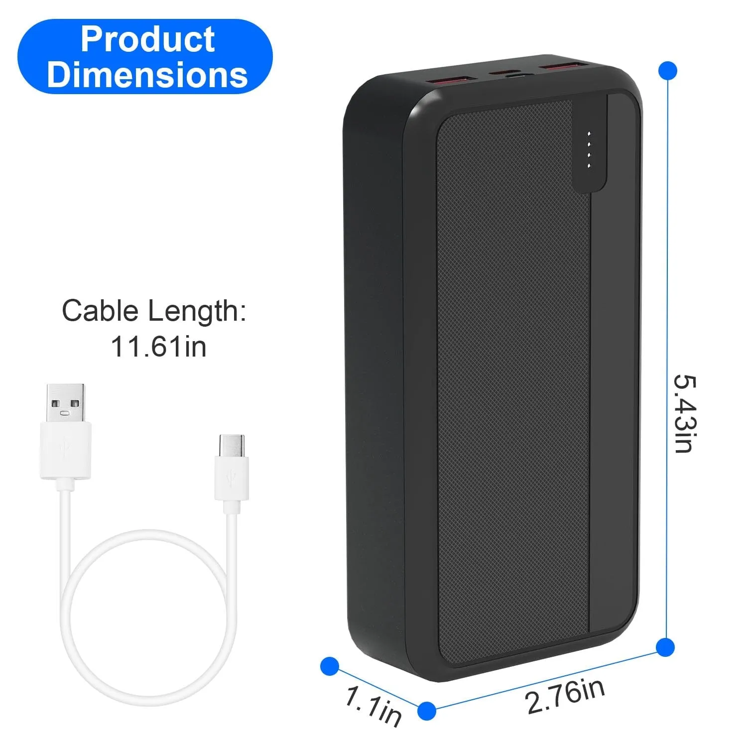 10000mAh or 20000mAh PD22.5W Fast Charging Portable Power Bank