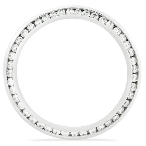 14k Diamond Platinum Eternity Band 4.75 Ctw