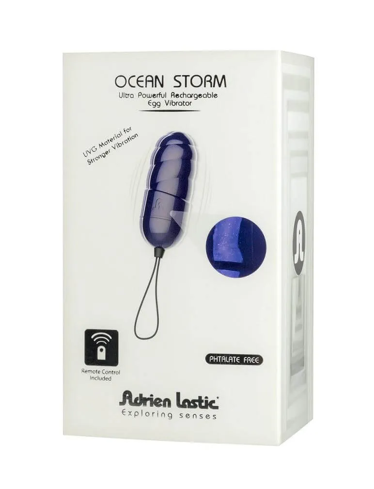 Adrien Lastic Ocean Storm Super Powefull Rechargeable Vibrating Egg Bullet With Remote Control