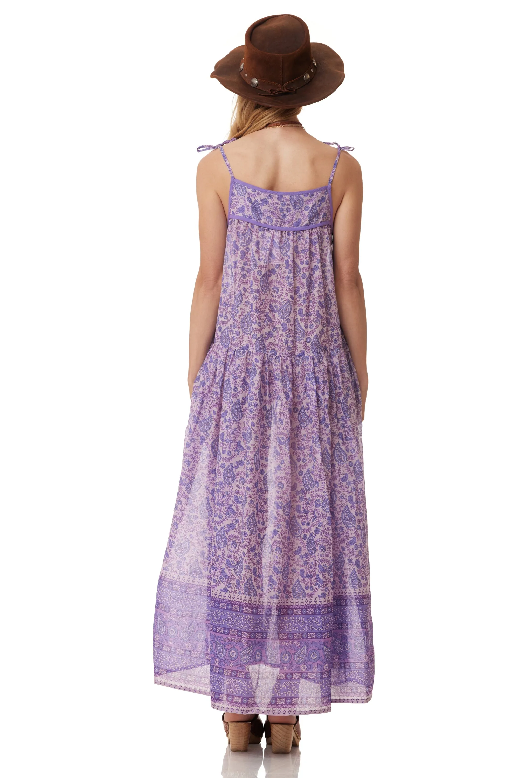 Betsy Printed Maxi Dress Lavender