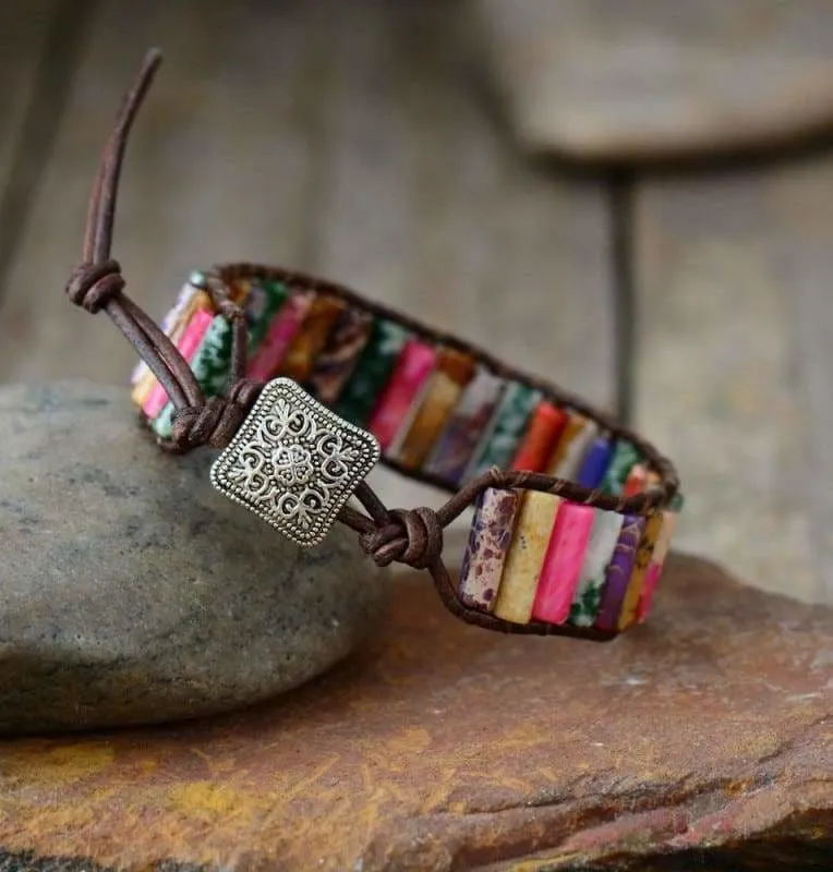 Boho Bracelet Natural Stone Single