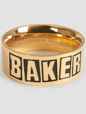 Brand Logo Gold Ring