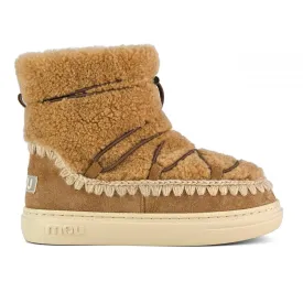 MOU - Eskimo Sneaker Bold Scoubidoo Lace Up Boot in Cognac