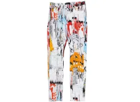 Purple Brand Flamestitch Digital Print Jeans