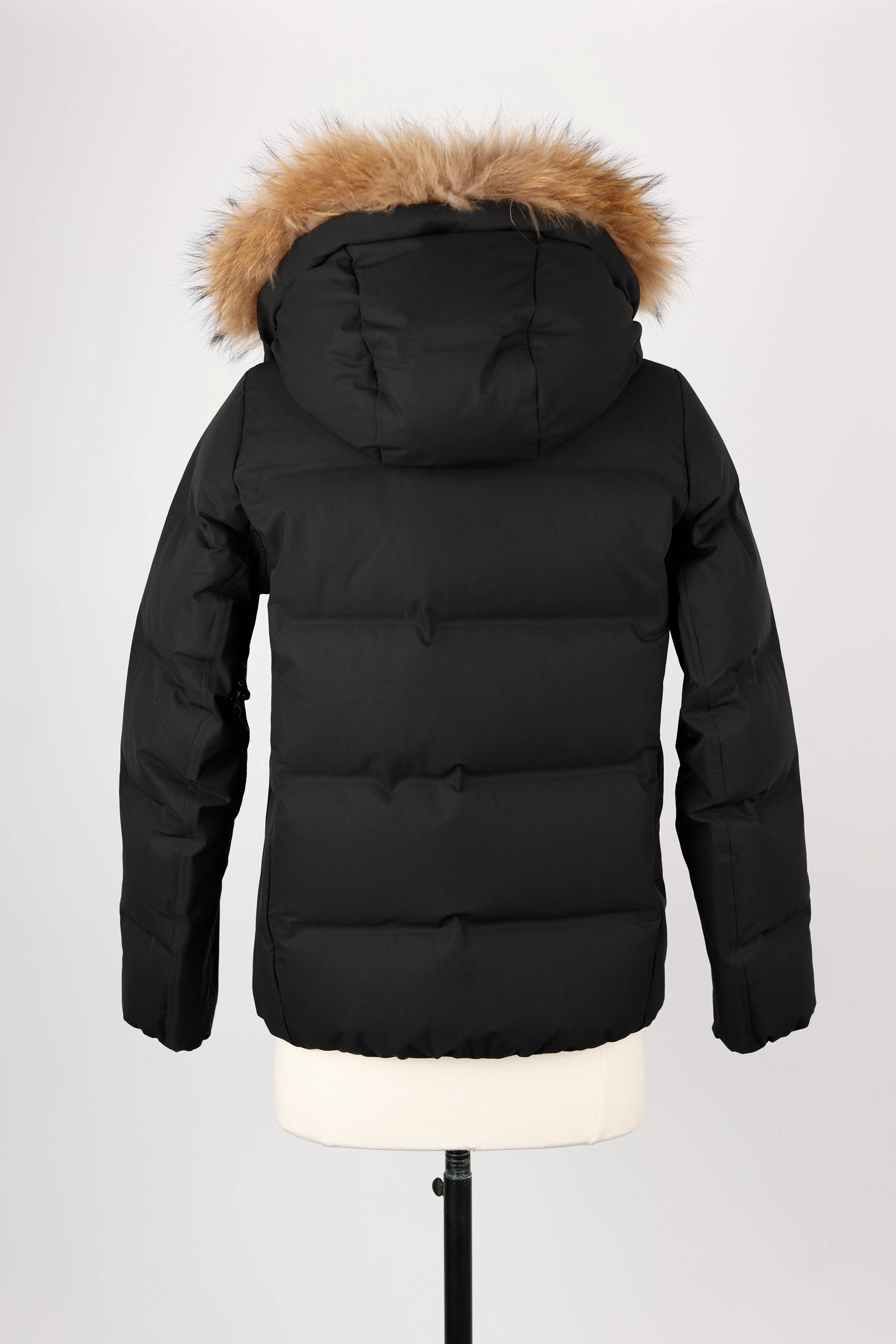 Short Fur Hood Puffer Jacket