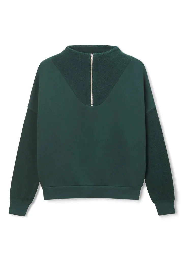 Tyra-Fleece 1/4 Zip Pullover PINE