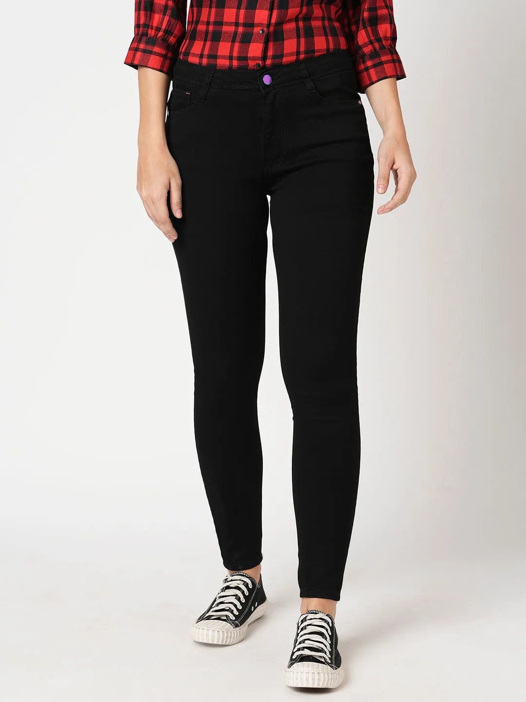 Women Sky High-Rise Skinny Fit Jeans