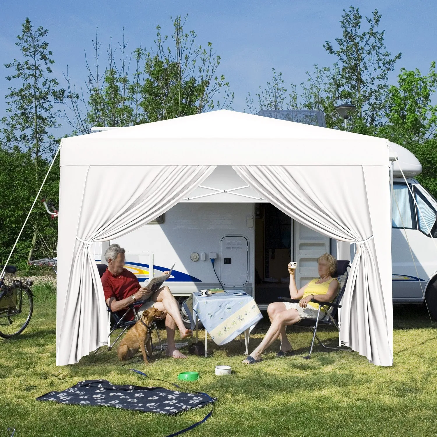 Yaheetech 10x10ft Canopy with Sidewall